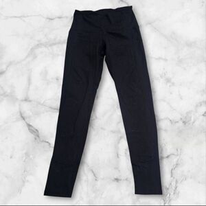 Lululemon Size 4 Black Ruffle Speed Leggings